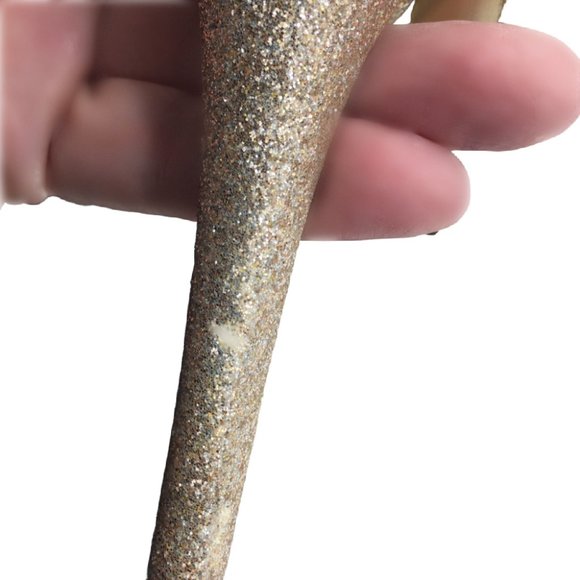 Gold Peep Toe Platform Heels in size 6M - Picture 6 of 6